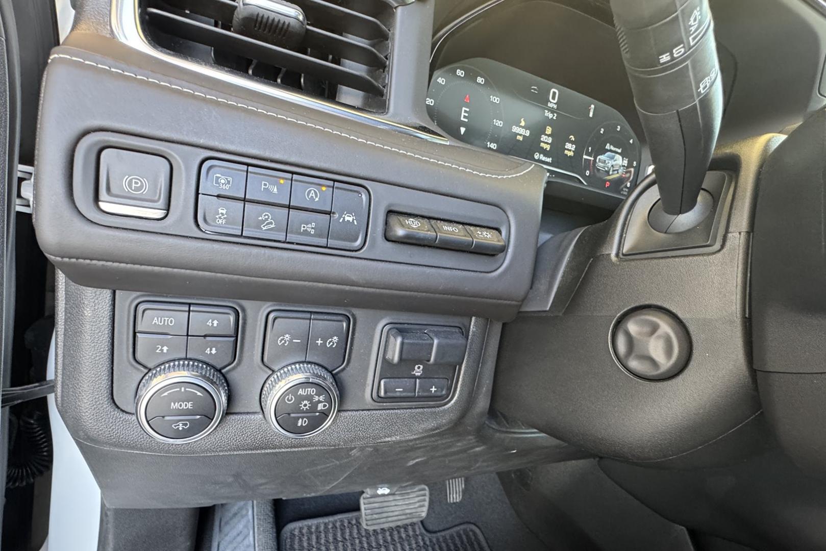 2023 White /Alpine Umber GMC Yukon Denali Ultimate (1GKS2KKT6PR) with an 6 Cyl 3.0 Liter Turbo Diesel engine, Automatic 10 Speed transmission, located at 2304 W. Main St., Boise, ID, 83702, (208) 342-7777, 43.622105, -116.218658 - Rear Entertainment System! Panoramic Sunroof! - Photo#16