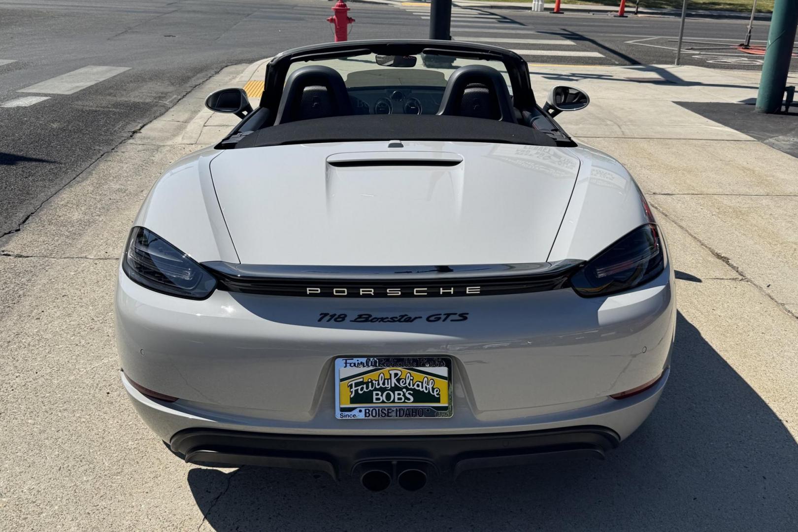 2018 Agate Grey /Black Alacantra Porsche 718 Boxster GTS Roadster (WP0CB2A8XJS) with an 4 Cyl 2.5 Liter Turbo engine, Automatic 7 Speed transmission, located at 2304 W. Main St., Boise, ID, 83702, (208) 342-7777, 43.622105, -116.218658 - Photo#1