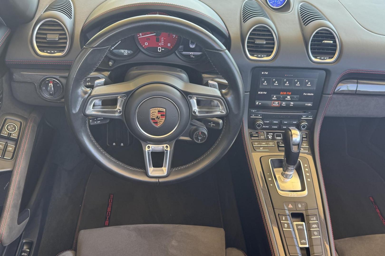2018 Agate Grey /Black Alacantra Porsche 718 Boxster GTS Roadster (WP0CB2A8XJS) with an 4 Cyl 2.5 Liter Turbo engine, Automatic 7 Speed transmission, located at 2304 W. Main St., Boise, ID, 83702, (208) 342-7777, 43.622105, -116.218658 - Photo#15