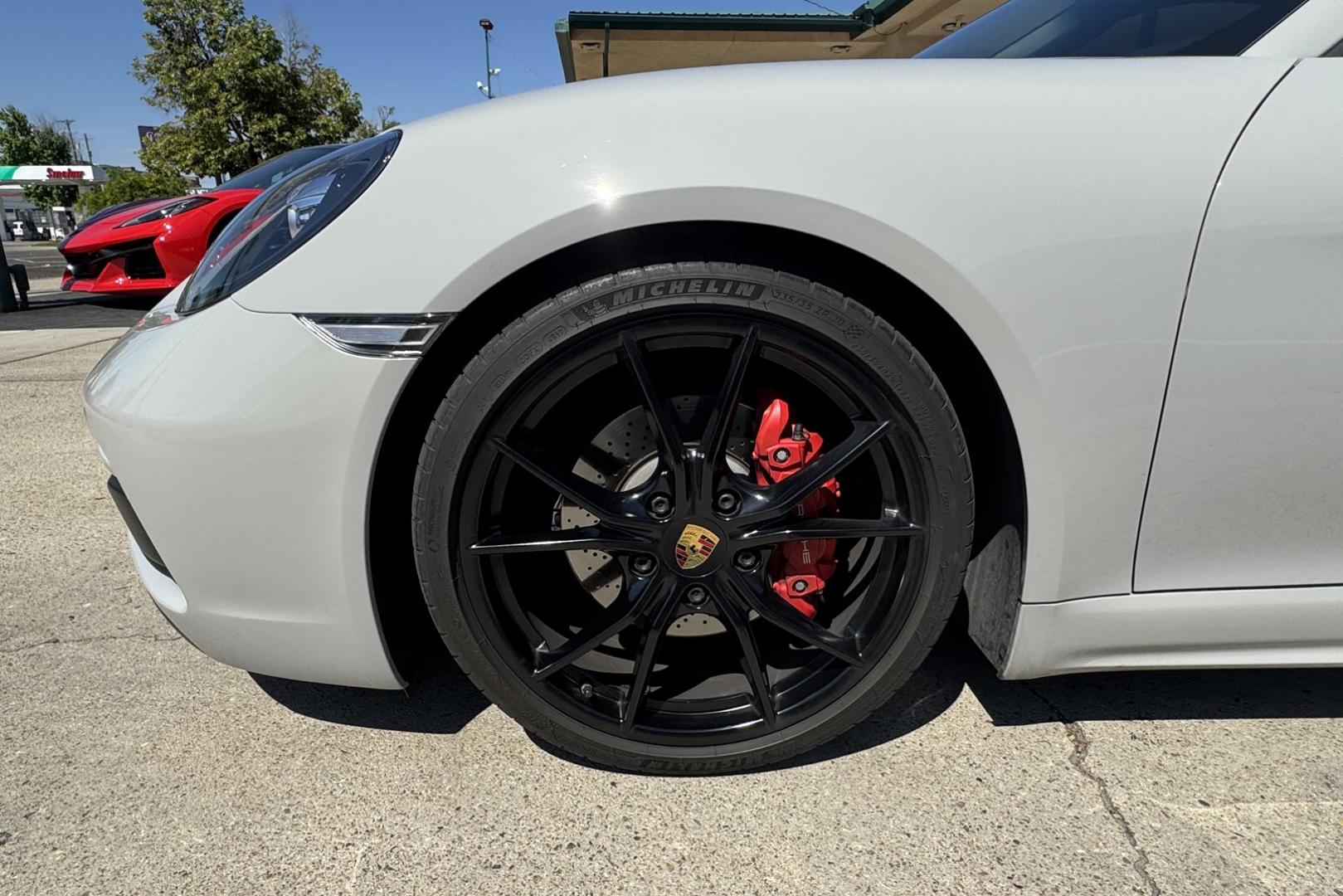 2018 Agate Grey /Black Alacantra Porsche 718 Boxster GTS Roadster (WP0CB2A8XJS) with an 4 Cyl 2.5 Liter Turbo engine, Automatic 7 Speed transmission, located at 2304 W. Main St., Boise, ID, 83702, (208) 342-7777, 43.622105, -116.218658 - Photo#24