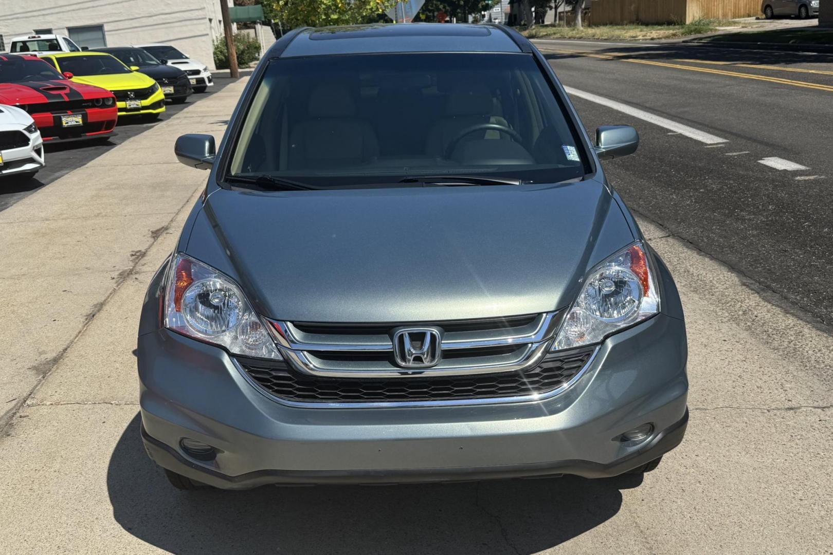 2010 Opal Sage Metallic /Tan Honda CR-V EX-L (5J6RE4H77AL) with an 4 Cyl 2.4 Liter engine, Automatic transmission, located at 2304 W. Main St., Boise, ID, 83702, (208) 342-7777, 43.622105, -116.218658 - Rare Find! 50k Actual Miles! New Tires! Ready To Go! - Photo#3