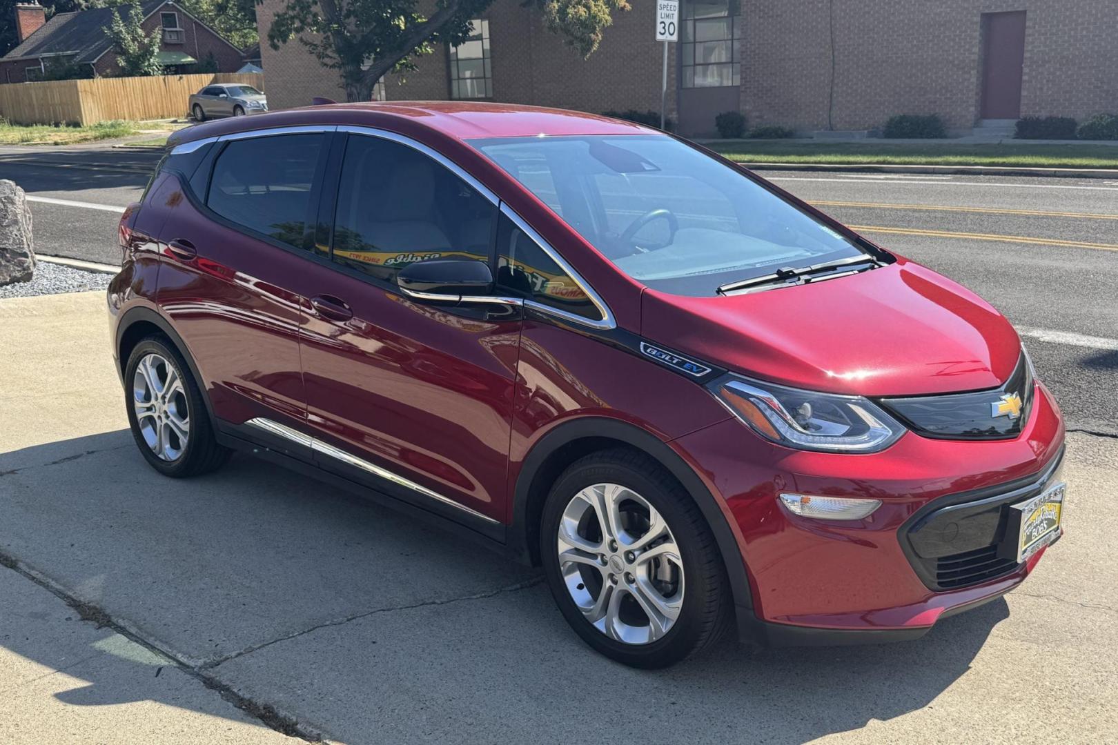 2019 Cajun Red /Gray Chevrolet Bolt LT (1G1FY6S0XK4) with an 60 kWh engine, Automatic transmission, located at 2304 W. Main St., Boise, ID, 83702, (208) 342-7777, 43.622105, -116.218658 - Battery Warranty Until July 18th, 2030 or 115,586 Miles! - Photo#2