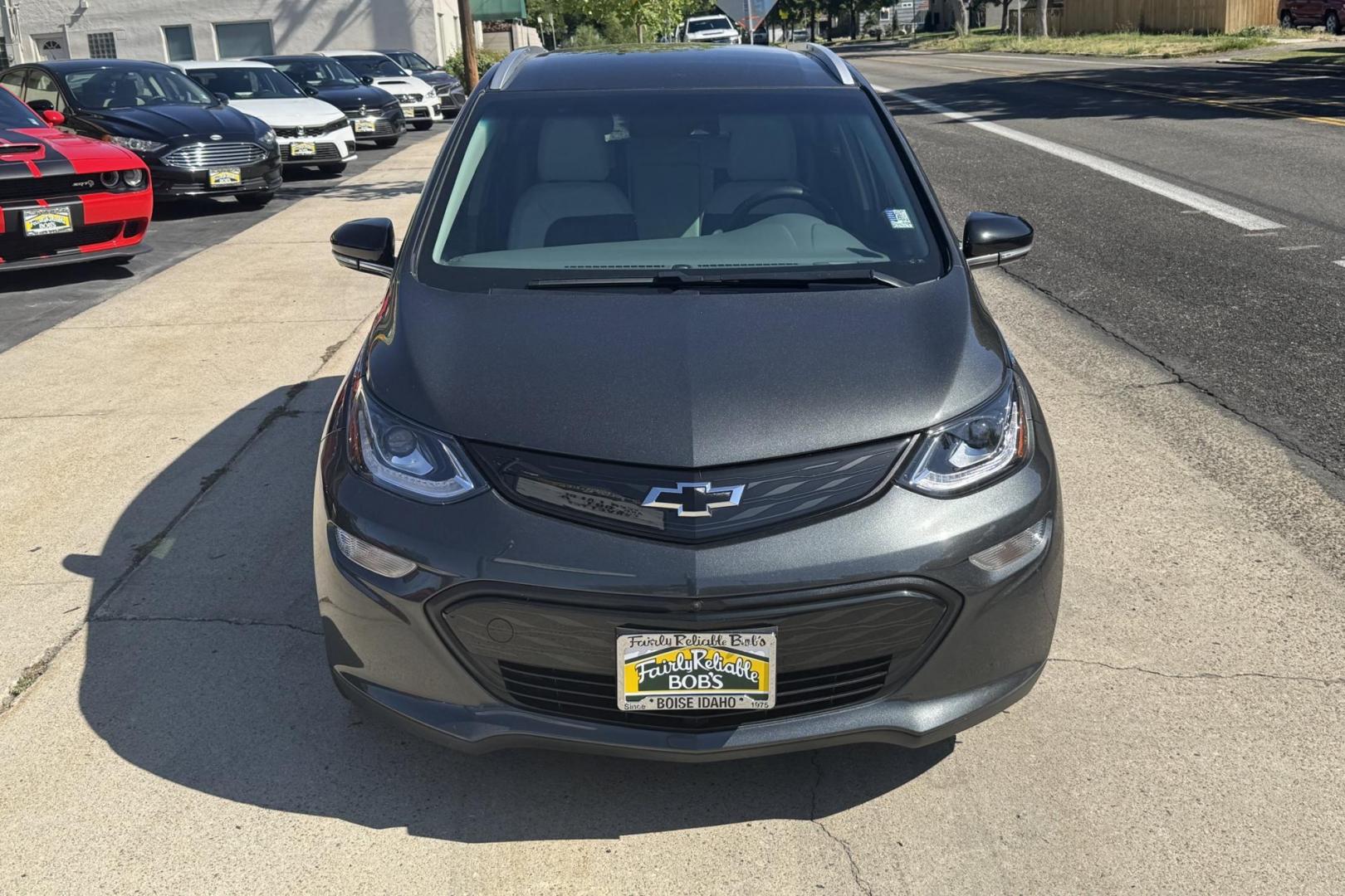2019 Nightfall Gray Metallic /Dark Galvanized/Sky Cool Gray Chevrolet Bolt Premier (1G1FZ6S08K4) with an 60 kWh engine, Automatic transmission, located at 2304 W. Main St., Boise, ID, 83702, (208) 342-7777, 43.622105, -116.218658 - Battery Warranty Until December 16th 2029 or 117,408 Miles! - Photo#3
