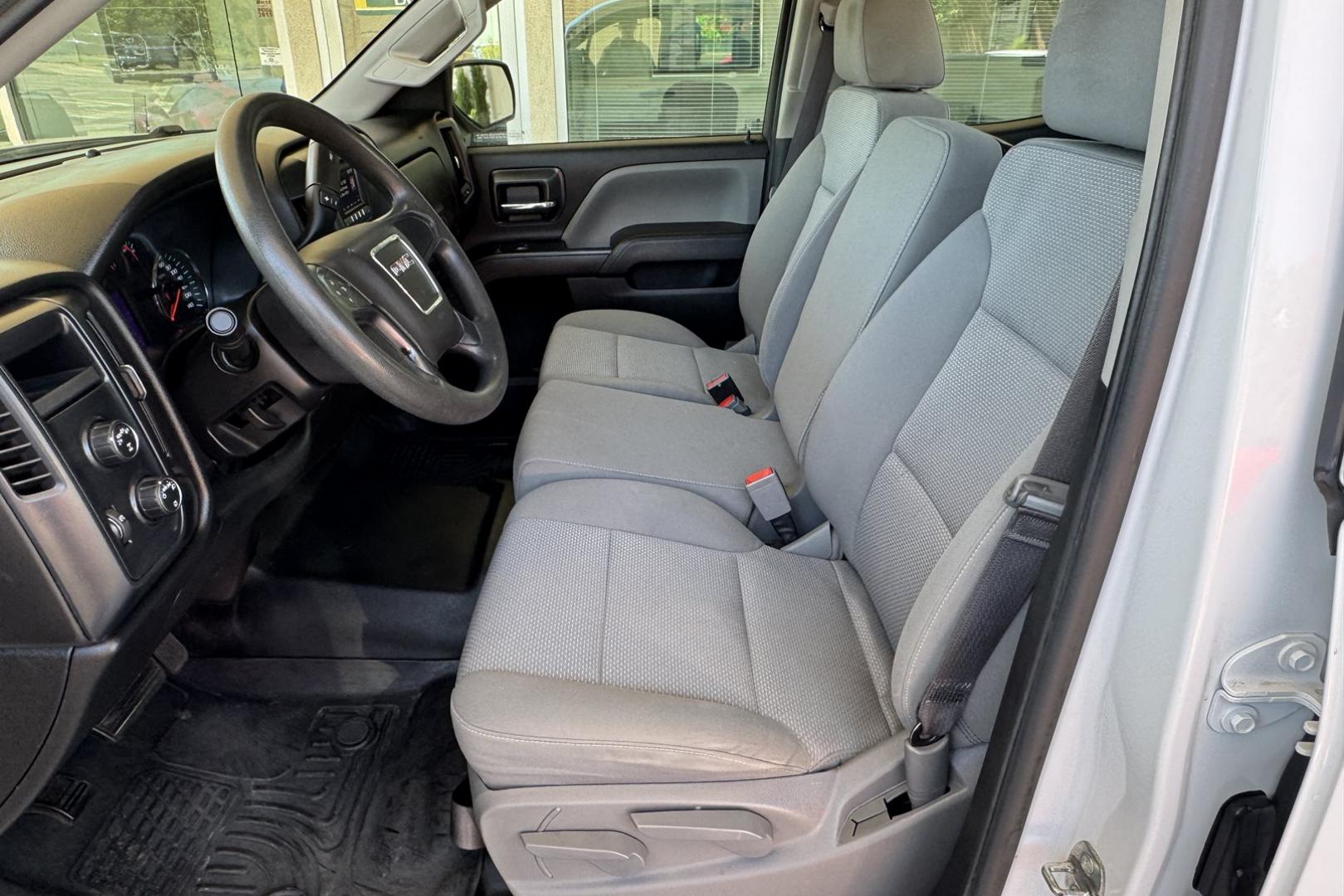 2017 Summit White /Gray GMC Sierra 1500 (1GTV2LEH3HZ) with an V8 5.3 Liter engine, Automatic 6 Speed transmission, located at 2304 W. Main St., Boise, ID, 83702, (208) 342-7777, 43.622105, -116.218658 - New Tires! Seats Six! - Photo#7