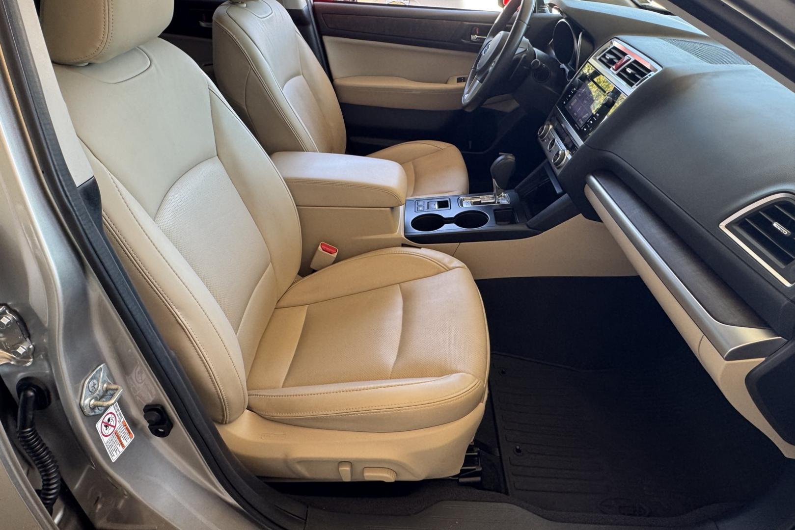 2017 Tungsten Metallic /Tan Subaru Outback Limited (4S4BSANC5H3) with an H4 2.5 Liter engine, Automatic transmission, located at 2304 W. Main St., Boise, ID, 83702, (208) 342-7777, 43.622105, -116.218658 - One Owner Idaho Outback! - Photo#20