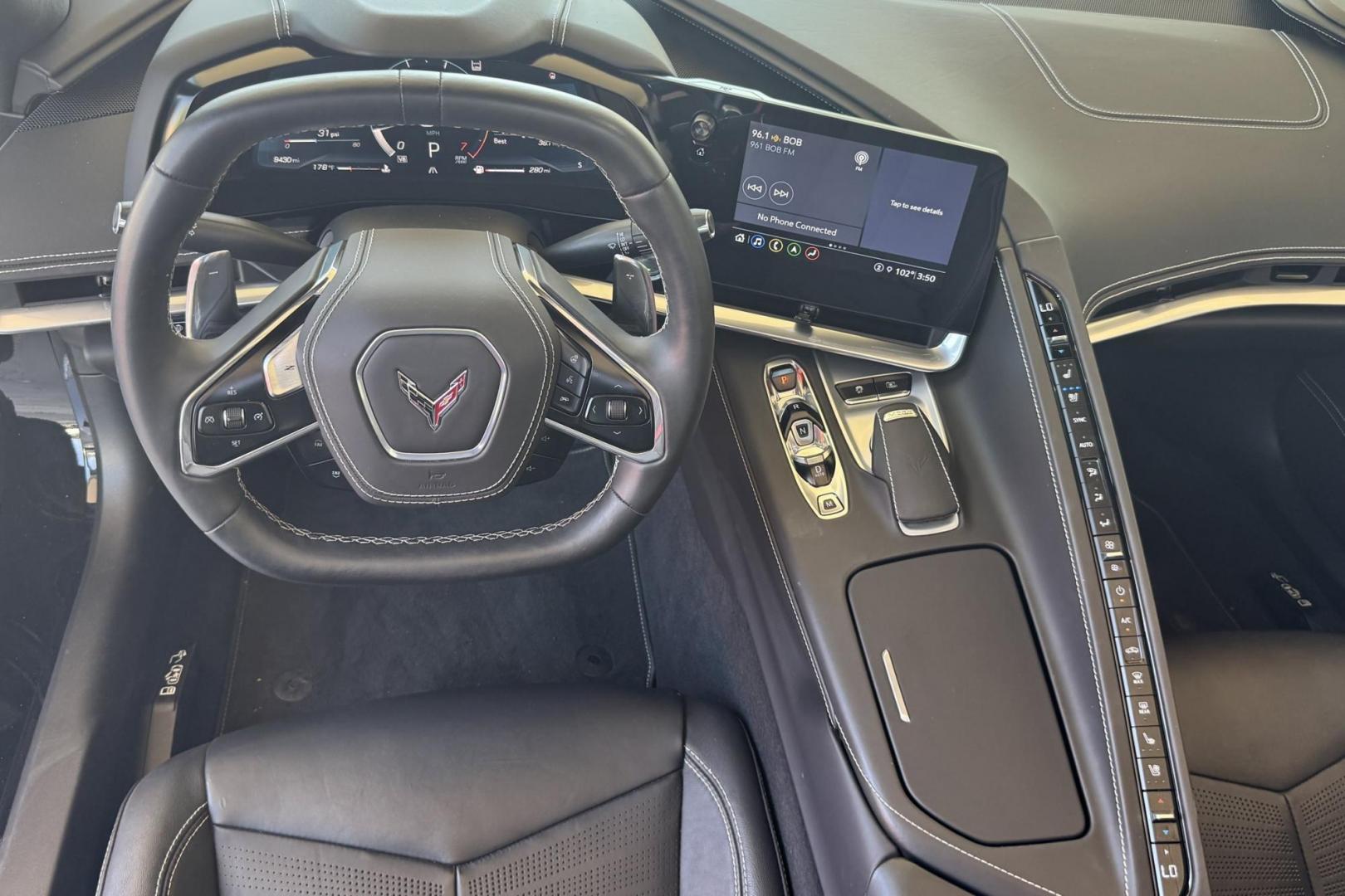 2021 Black /Ebony Chevrolet Corvette Stingray 3LT Z51 (1G1YC2D48M5) with an V8 6.2 Liter engine, Automatic 8 Speed transmission, located at 2304 W. Main St., Boise, ID, 83702, (208) 342-7777, 43.622105, -116.218658 - Photo#17