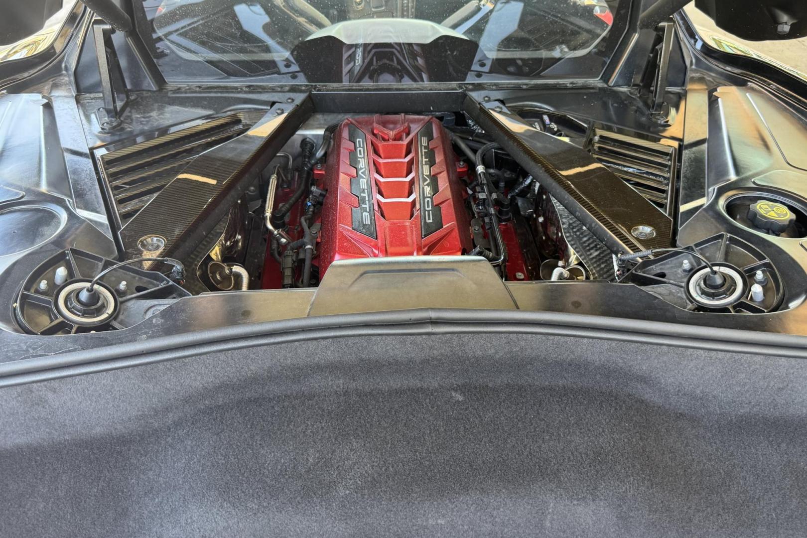 2021 Black /Ebony Chevrolet Corvette Stingray 3LT Z51 (1G1YC2D48M5) with an V8 6.2 Liter engine, Automatic 8 Speed transmission, located at 2304 W. Main St., Boise, ID, 83702, (208) 342-7777, 43.622105, -116.218658 - Photo#25