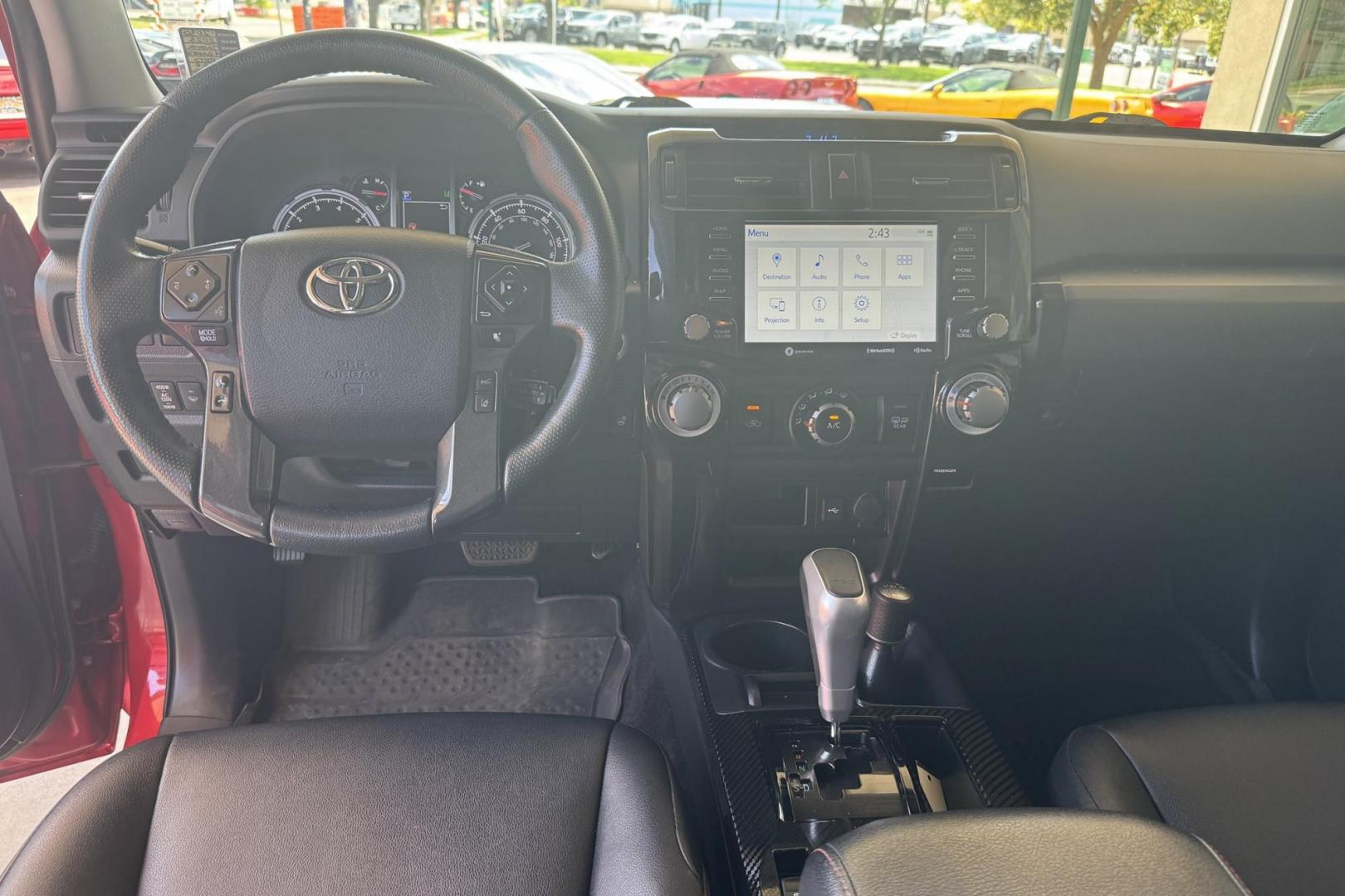 2023 Barcelona Red Metallic /Black Toyota 4Runner TRD Off Road Premium (JTERU5JR7P6) with an V6 4.0 Liter engine, Automatic transmission, located at 2304 W. Main St., Boise, ID, 83702, (208) 342-7777, 43.622105, -116.218658 - Very Clean TRD Off Road Premium! Ready For Adventure! - Photo#19