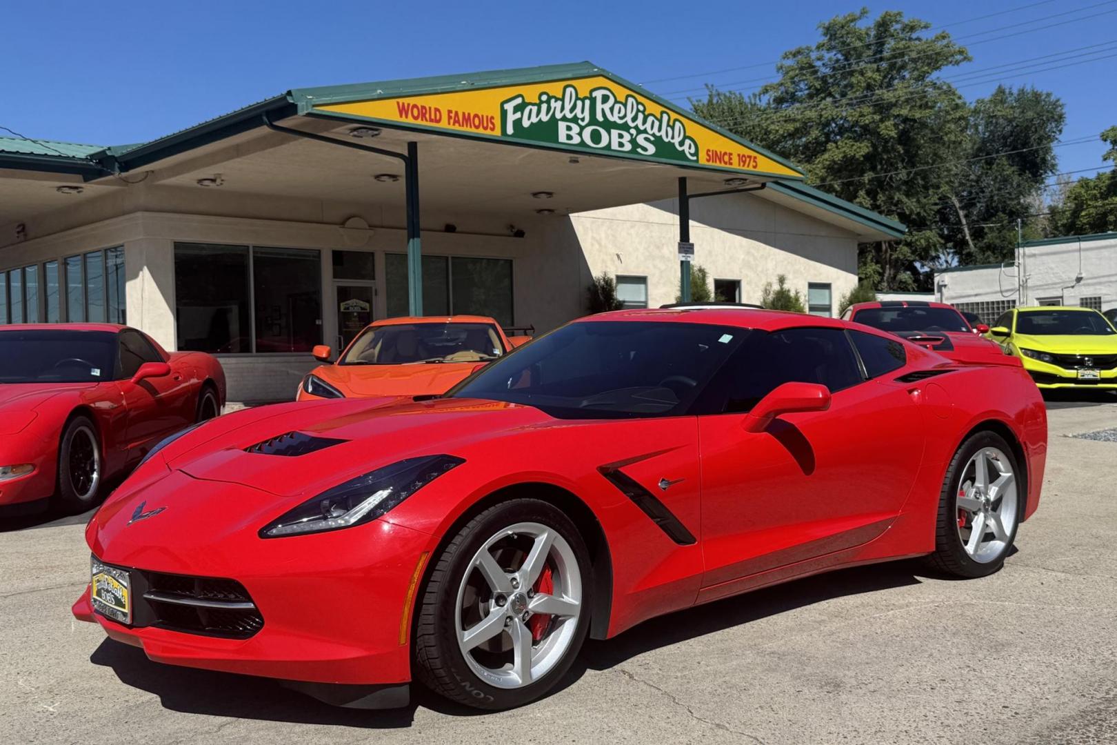 2014 Torch Red /Black Chevrolet Corvette Stingray 2LT (1G1YD2D77E5) with an V8 6.2 Liter engine, Automatic 6 Speed transmission, located at 2304 W. Main St., Boise, ID, 83702, (208) 342-7777, 43.622105, -116.218658 - Well Cared For C7 Corvette! - Photo#18