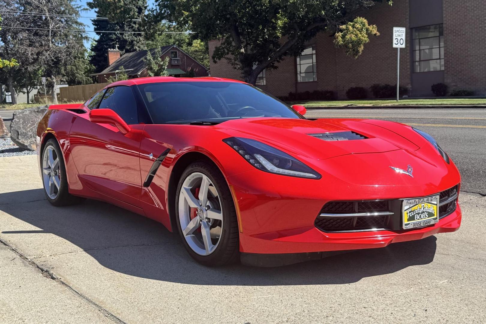 2014 Torch Red /Black Chevrolet Corvette Stingray 2LT (1G1YD2D77E5) with an V8 6.2 Liter engine, Automatic 6 Speed transmission, located at 2304 W. Main St., Boise, ID, 83702, (208) 342-7777, 43.622105, -116.218658 - Well Cared For C7 Corvette! - Photo#20