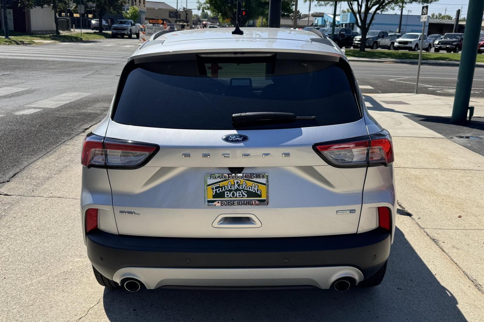 2020 Silver /Black Ford Escape SEL (1FMCU9H6XLU) with an 3 Cyl 1.5 LIter Turbo engine, Automatic 8 Speed transmission, located at 2304 W. Main St., Boise, ID, 83702, (208) 342-7777, 43.622105, -116.218658 - Photo#1