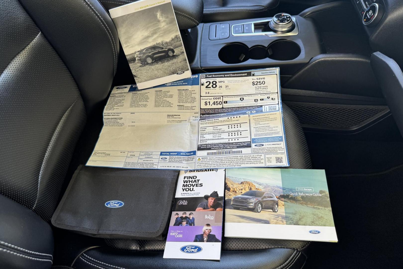 2020 Silver /Black Ford Escape SEL (1FMCU9H6XLU) with an 3 Cyl 1.5 LIter Turbo engine, Automatic 8 Speed transmission, located at 2304 W. Main St., Boise, ID, 83702, (208) 342-7777, 43.622105, -116.218658 - Photo#20