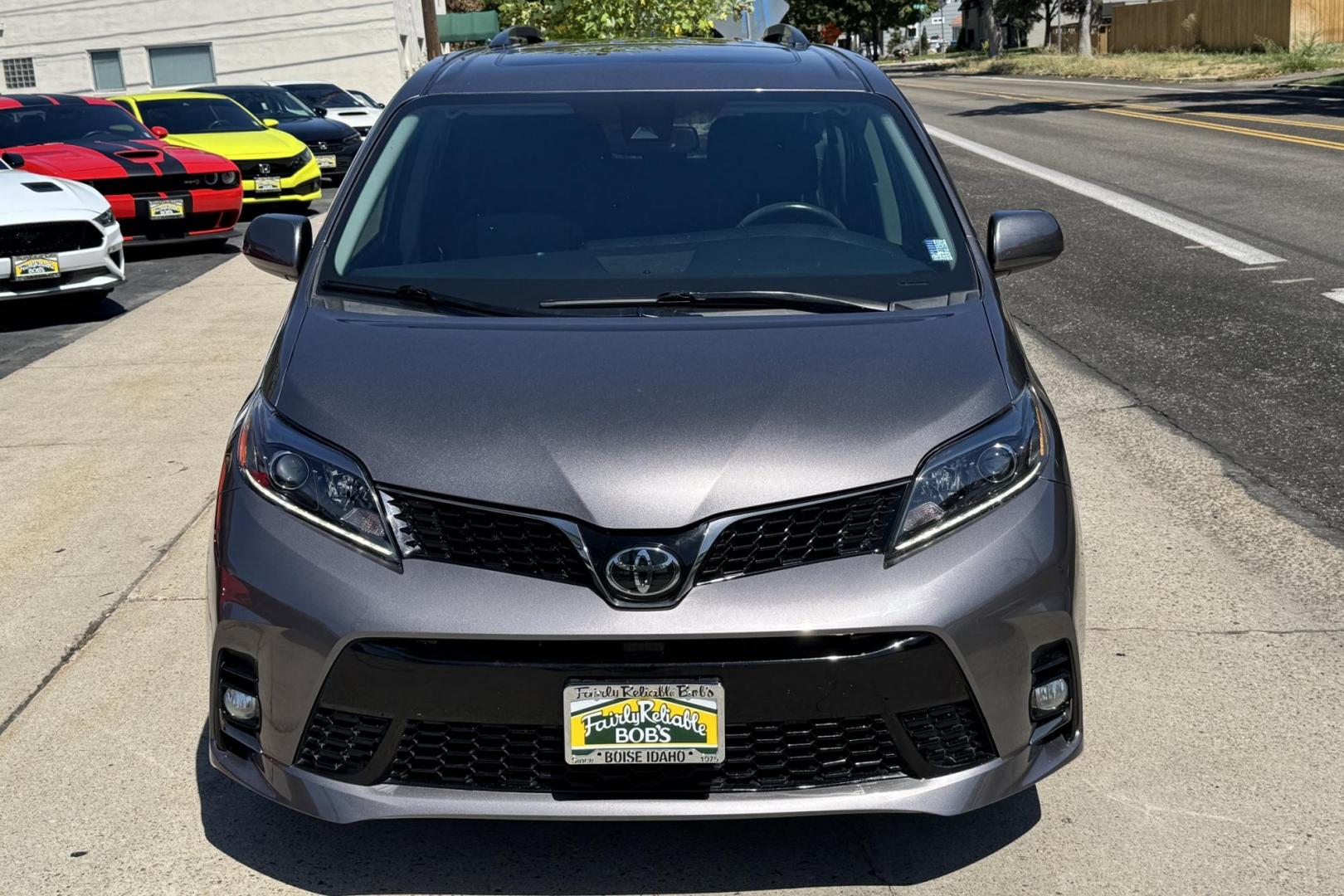 2019 Predawn Mica /Black Toyota Sienna SE Premium (5TDEZ3DC8KS) with an V6 3.5 Liter engine, Automatic 8 Speed transmission, located at 2304 W. Main St., Boise, ID, 83702, (208) 342-7777, 43.622105, -116.218658 - New Tires! Blue Ray Player! All Wheel Drive! Clean One Owner Idaho Car! - Photo#3