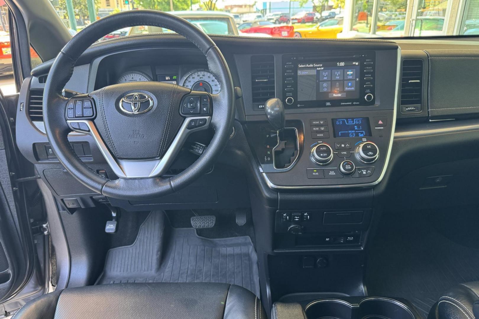 2019 Predawn Mica /Black Toyota Sienna SE Premium (5TDEZ3DC8KS) with an V6 3.5 Liter engine, Automatic 8 Speed transmission, located at 2304 W. Main St., Boise, ID, 83702, (208) 342-7777, 43.622105, -116.218658 - New Tires! Blue Ray Player! All Wheel Drive! Clean One Owner Idaho Car! - Photo#17