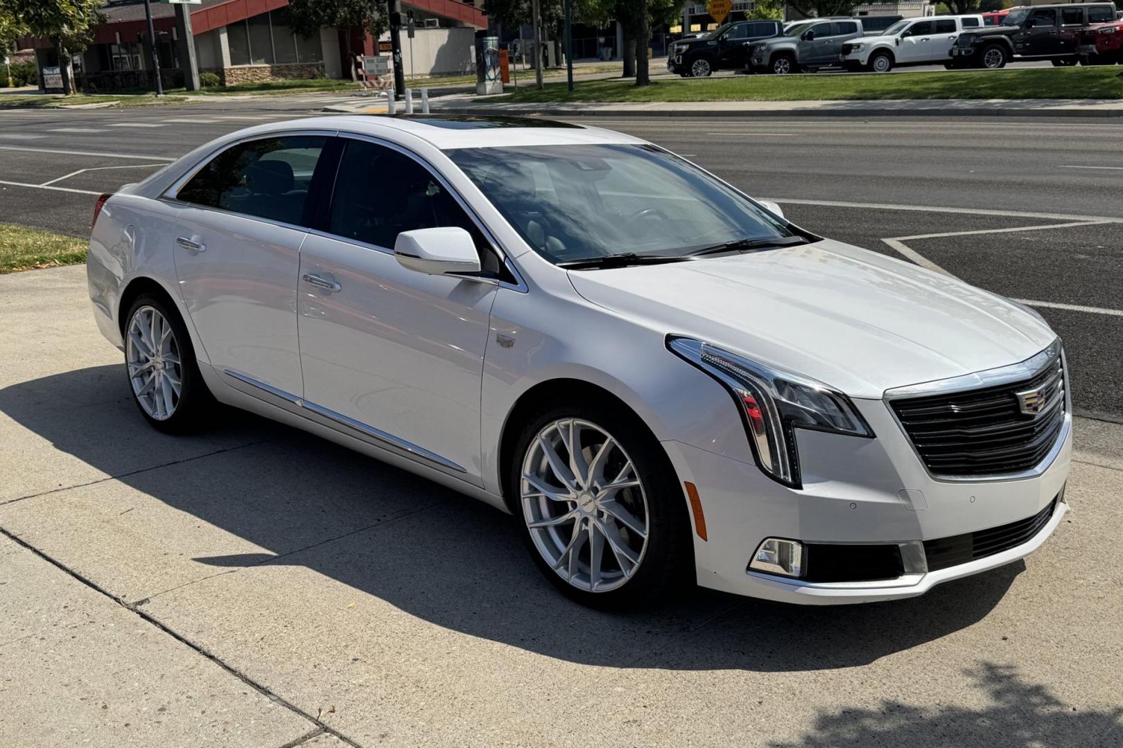 2018 Crystal White Tricoat /Jet Black Cadillac XTS Vsport Platinum AWD (2G61W5S89J9) with an V6 3.6 Liter Twin Turbo engine, Automatic 6 Speed transmission, located at 2304 W. Main St., Boise, ID, 83702, (208) 342-7777, 43.622105, -116.218658 - Performance, Comfort, Handling And All Wheel Drive! - Photo#2