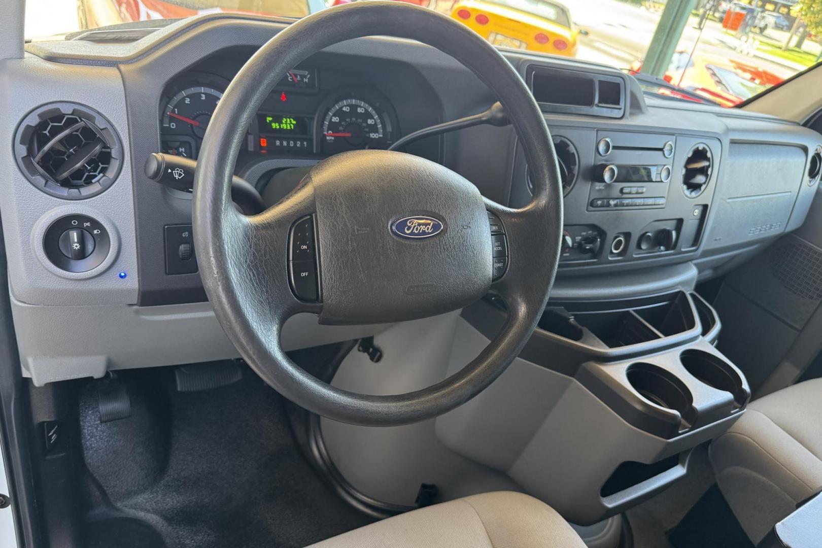 2009 Oxford White /Gray Ford E-150 (1FTNE14W09D) with an V8 4.6 Liter engine, Automatic transmission, located at 2304 W. Main St., Boise, ID, 83702, (208) 342-7777, 43.622105, -116.218658 - Very Clean Commercial Van! - Photo#7