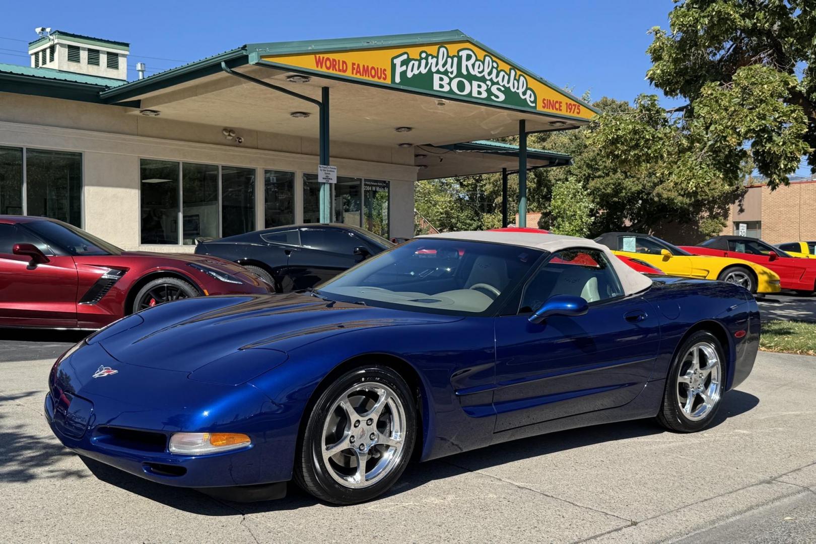 2004 Lemans Blue /Shale Chevrolet Corvette Commemorative Edition (1G1YY32G345) with an V8 5.7 Liter engine, 6 Speed Manual transmission, located at 2304 W. Main St., Boise, ID, 83702, (208) 342-7777, 43.622105, -116.218658 - 24k Miles! Only 2,659 Commemorative Edition Convertibles Were Produced! - Photo#18