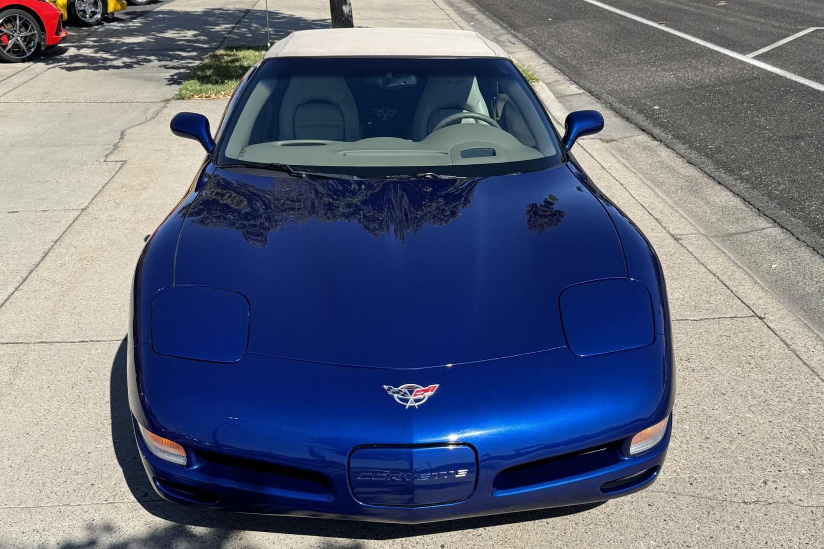 2004 Lemans Blue /Shale Chevrolet Corvette Commemorative Edition (1G1YY32G345) with an V8 5.7 Liter engine, 6 Speed Manual transmission, located at 2304 W. Main St., Boise, ID, 83702, (208) 342-7777, 43.622105, -116.218658 - 24k Miles! Only 2,659 Commemorative Edition Convertibles Were Produced! - Photo#21