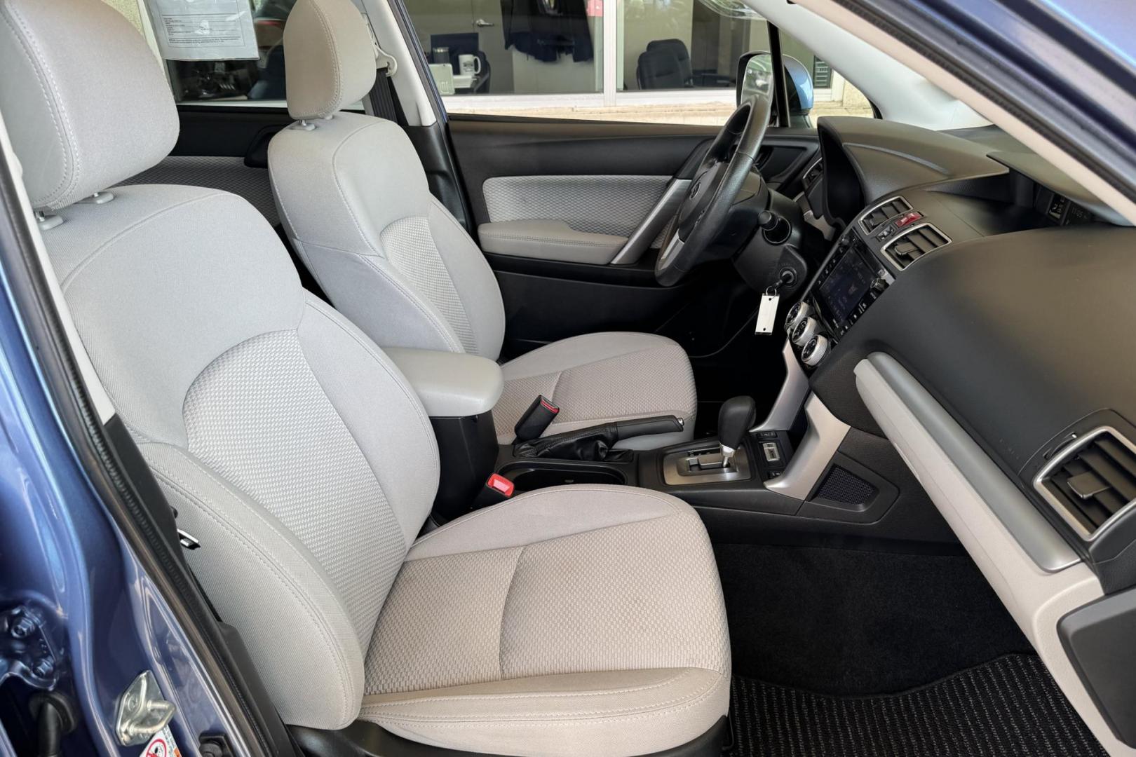 2018 Quartz Blue Pearl /Gray Subaru Forester Premium (JF2SJAGCXJH) with an H4 2.5 Liter engine, Automatic transmission, located at 2304 W. Main St., Boise, ID, 83702, (208) 342-7777, 43.622105, -116.218658 - Clean Low Mileage Forester! - Photo#16