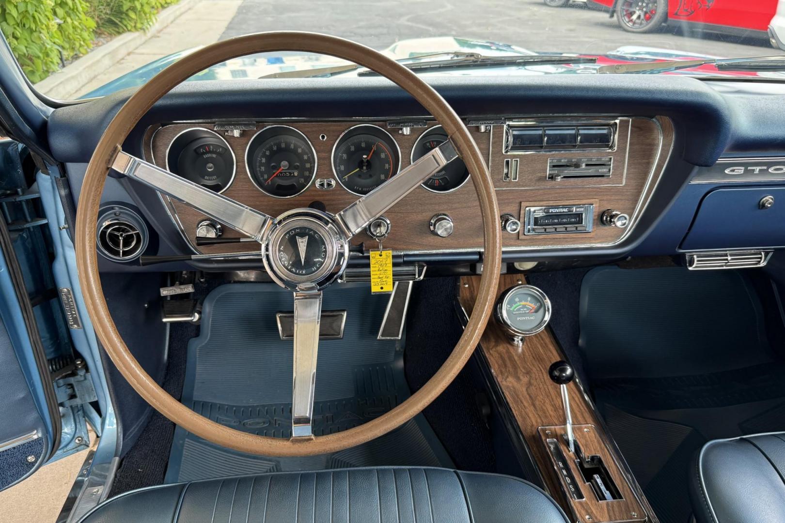 1967 Tyrol Blue /Blue Pontiac GTO (242177Z1232) , Automatic transmission, located at 2304 W. Main St., Boise, ID, 83702, (208) 342-7777, 43.622105, -116.218658 - Photo#8