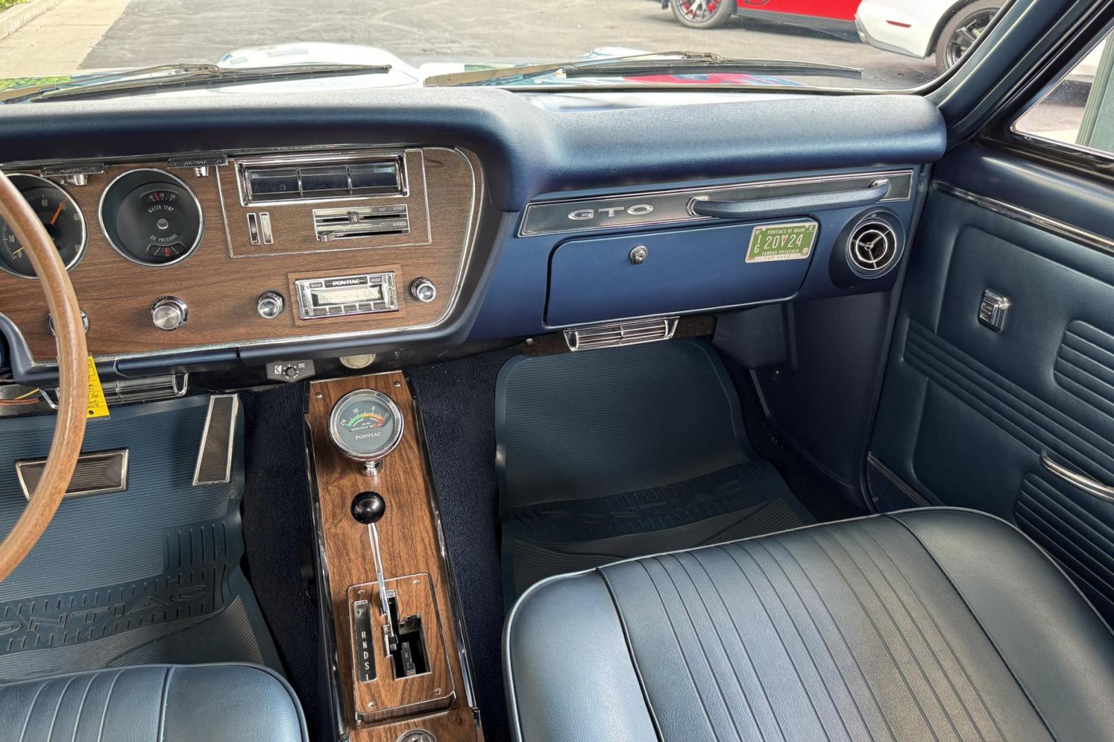 1967 Tyrol Blue /Blue Pontiac GTO (242177Z1232) , Automatic transmission, located at 2304 W. Main St., Boise, ID, 83702, (208) 342-7777, 43.622105, -116.218658 - Photo#9