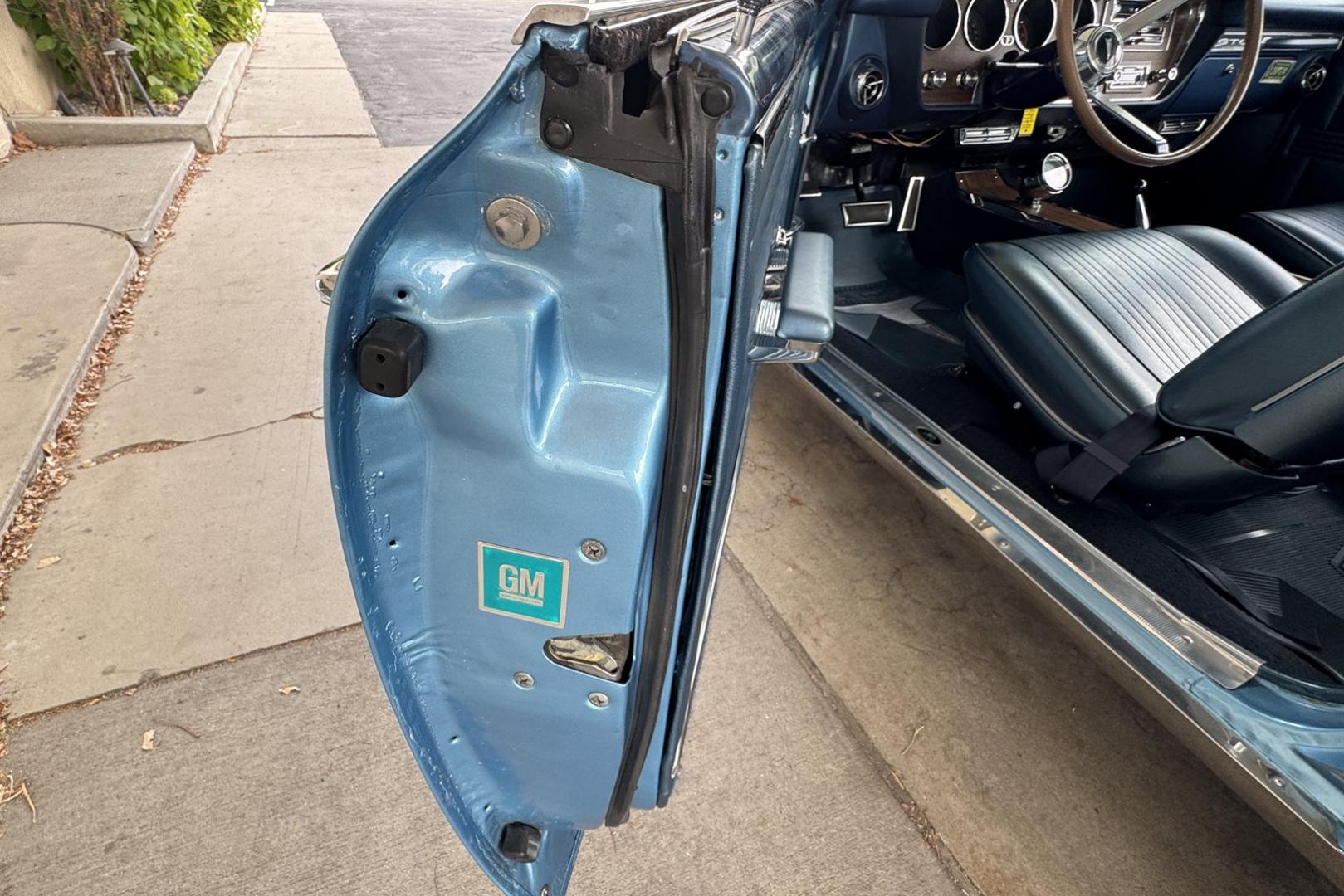 1967 Tyrol Blue /Blue Pontiac GTO (242177Z1232) , Automatic transmission, located at 2304 W. Main St., Boise, ID, 83702, (208) 342-7777, 43.622105, -116.218658 - Photo#15