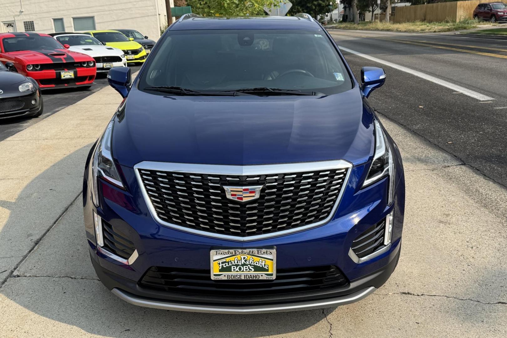 2024 Opulent Blue /Jet Black Cadillac XT5 Premium Luxury (1GYKNDR43RZ) with an 4 Cyl 2.0 Liter Turbo engine, Automatic 9 Speed transmission, located at 2304 W. Main St., Boise, ID, 83702, (208) 342-7777, 43.622105, -116.218658 - Photo#3