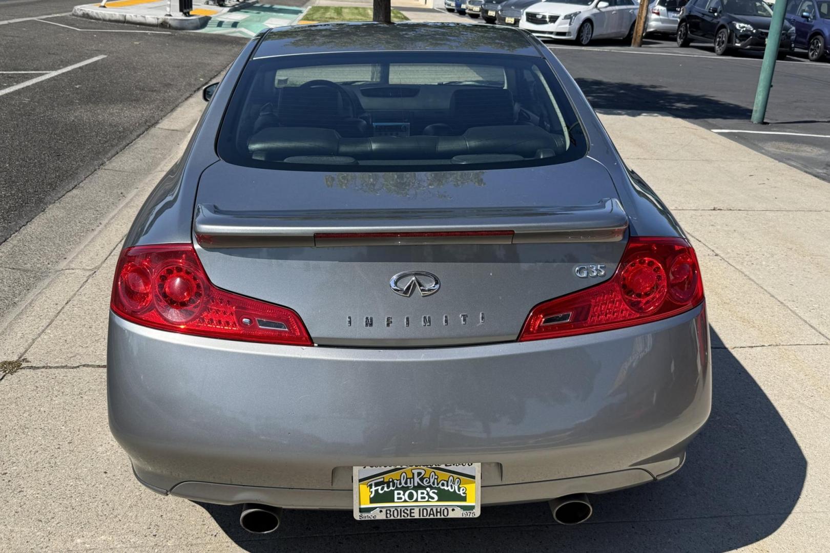 2007 Diamond Graphiet /Ebony Infiniti G35 (JNKCV54E67M) with an V6 3.5 Liter engine, 6 Speed Manual transmission, located at 2304 W. Main St., Boise, ID, 83702, (208) 342-7777, 43.622105, -116.218658 - Clean And Rare Manual Infiniti Coupe! - Photo#1