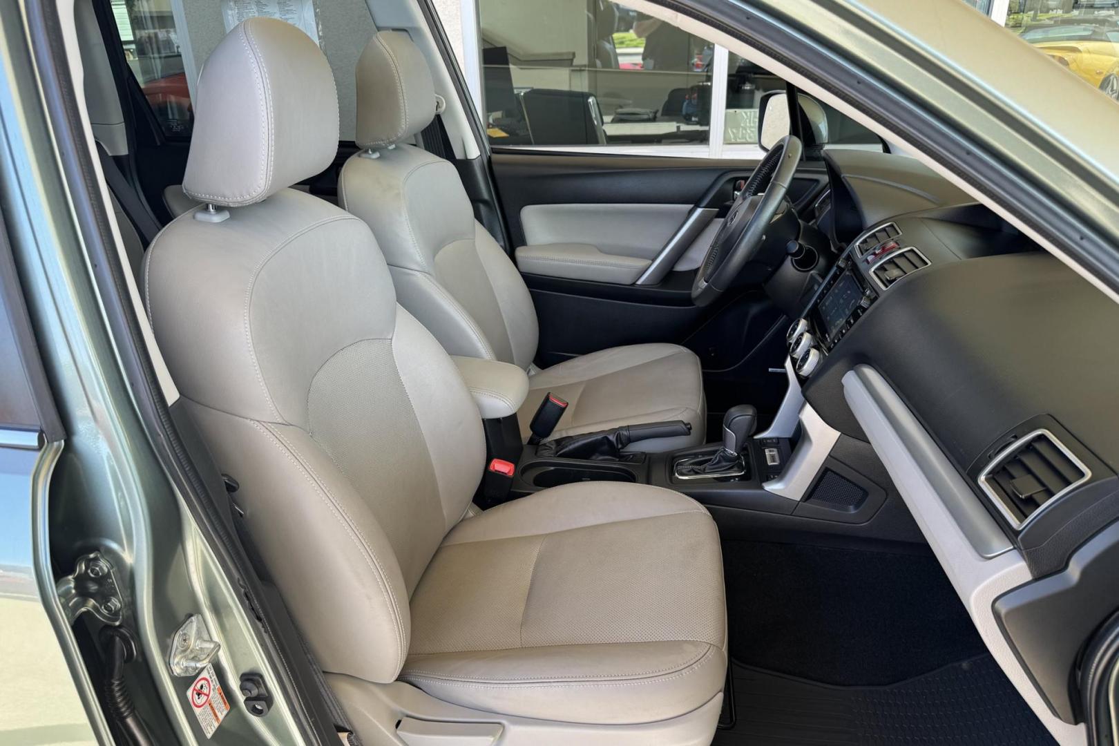 2016 Jasmine Green Metallic /Platinum Leather Subaru Forester Touring (JF2SJAXC7GH) with an H4 2.5 Liter engine, Automatic transmission, located at 2304 W. Main St., Boise, ID, 83702, (208) 342-7777, 43.622105, -116.218658 - Highly Optioned And Low Mileage Forester Touring! New Tires Too! - Photo#19