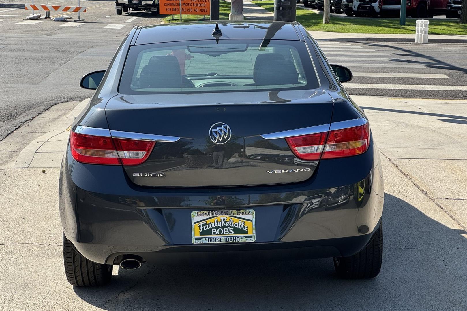 2014 Gray /Gray Buick Verano (1G4PP5SK1E4) with an 4 Cyl 2.4 Liter engine, Automatic 6 Speed transmission, located at 2304 W. Main St., Boise, ID, 83702, (208) 342-7777, 43.622105, -116.218658 - Great Fuel Economy! Back Up Camera Too! - Photo#2