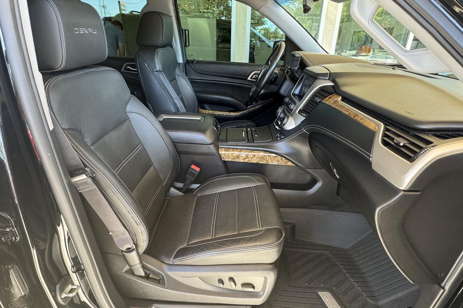 2015 Black /Jet Black GMC Yukon Denali (1GKS2CKJ2FR) with an V8 6.2 Liter engine, Automatic 8 Speed transmission, located at 2304 W. Main St., Boise, ID, 83702, (208) 342-7777, 43.622105, -116.218658 - Well Optioned! Clean With New Tires Too! - Photo#19