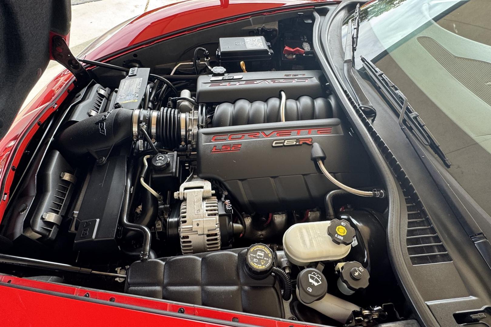 2007 Victory Red /Black Chevrolet Corvette 1LT Z51 (1G1YY25U075) with an V8 6.0 Liter engine, 6 Speed Manual transmission, located at 2304 W. Main St., Boise, ID, 83702, (208) 342-7777, 43.622105, -116.218658 - 6 Speed Manual Coupe! Low Mileage And Ready To Go! - Photo#7