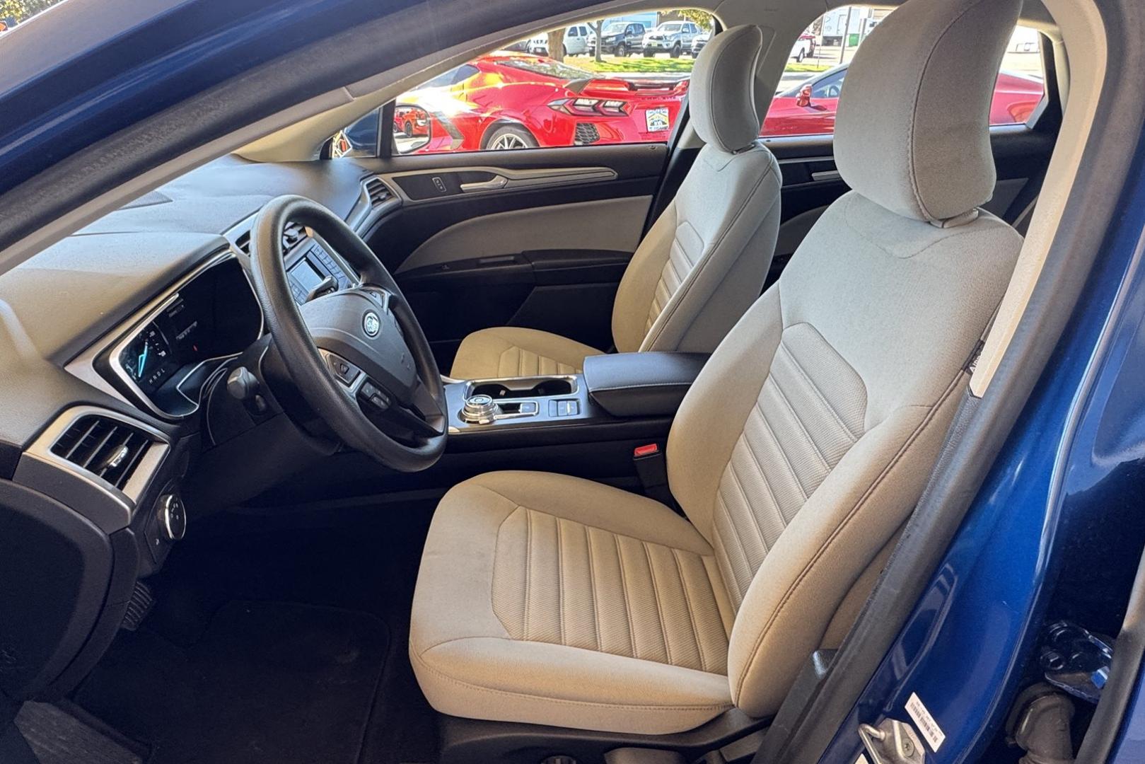 2018 Blue Lightning Metallic /Gray Ford Fusion (3FA6P0UU3JR) with an 4 Cyl 2.0 Liter Hybrid engine, Automatic transmission, located at 2304 W. Main St., Boise, ID, 83702, (208) 342-7777, 43.622105, -116.218658 - Great Fuel Economy! Smooth Ride Too! - Photo#7