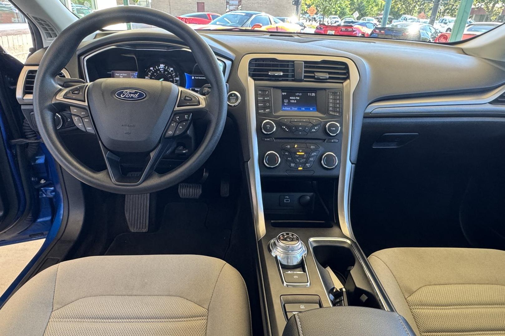 2018 Blue Lightning Metallic /Gray Ford Fusion (3FA6P0UU3JR) with an 4 Cyl 2.0 Liter Hybrid engine, Automatic transmission, located at 2304 W. Main St., Boise, ID, 83702, (208) 342-7777, 43.622105, -116.218658 - Great Fuel Economy! Smooth Ride Too! - Photo#9