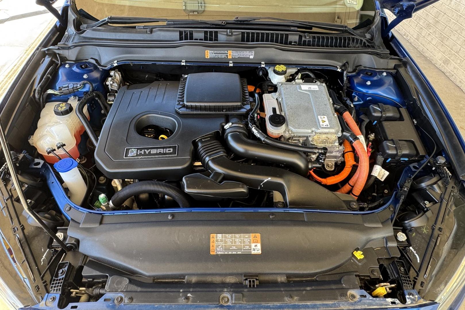 2018 Blue Lightning Metallic /Gray Ford Fusion (3FA6P0UU3JR) with an 4 Cyl 2.0 Liter Hybrid engine, Automatic transmission, located at 2304 W. Main St., Boise, ID, 83702, (208) 342-7777, 43.622105, -116.218658 - Great Fuel Economy! Smooth Ride Too! - Photo#12