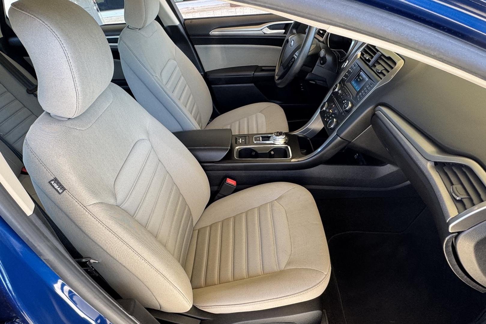 2018 Blue Lightning Metallic /Gray Ford Fusion (3FA6P0UU3JR) with an 4 Cyl 2.0 Liter Hybrid engine, Automatic transmission, located at 2304 W. Main St., Boise, ID, 83702, (208) 342-7777, 43.622105, -116.218658 - Great Fuel Economy! Smooth Ride Too! - Photo#14