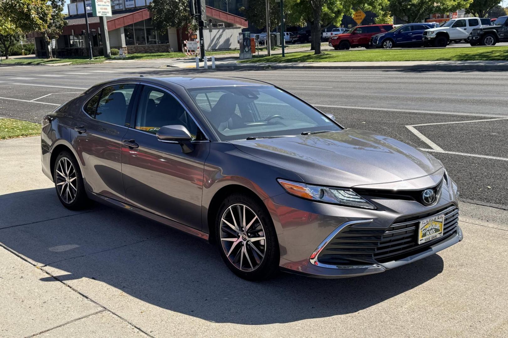 2024 Predawn Mica Gray /Black Toyota Camry XLE (4T1F11AK9RU) with an 4 Cyl 2.5 Liter engine, Automatic 8 Speed transmission, located at 2304 W. Main St., Boise, ID, 83702, (208) 342-7777, 43.622105, -116.218658 - Remaining Factory Warranty! Own The Legend! Great Cars! - Photo#2