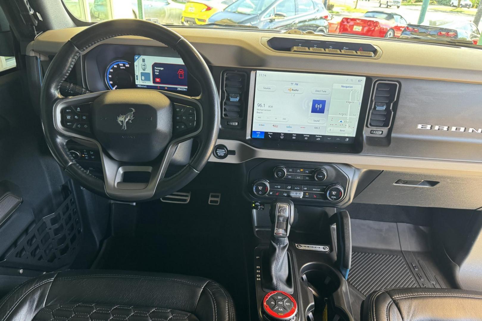 2021 White /Black Ford Bronco Wildtrak (1FMDE5CP4ML) with an V6 2.7 Liter Twin Turbo engine, Automatic 10 Speed transmission, located at 2304 W. Main St., Boise, ID, 83702, (208) 342-7777, 43.622105, -116.218658 - Loaded With Safety Features! A Lot Of Extra Accessories! - Photo#18