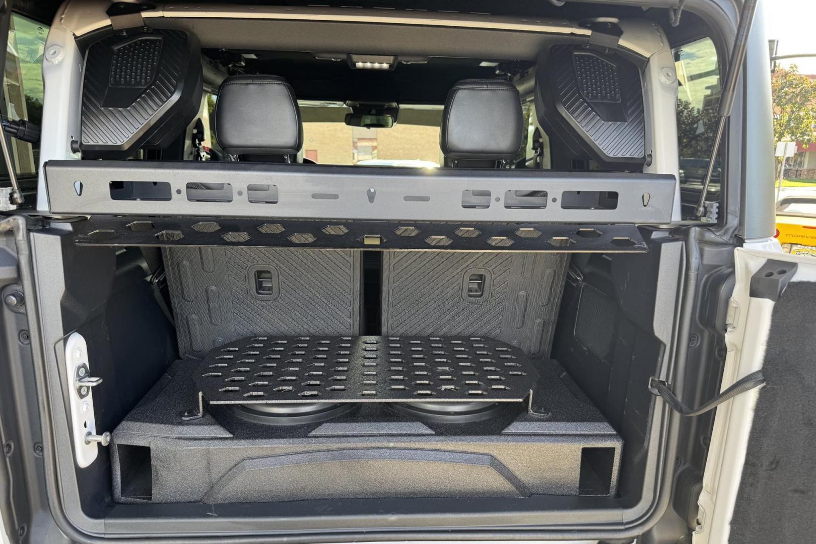 2021 White /Black Ford Bronco Wildtrak (1FMDE5CP4ML) with an V6 2.7 Liter Twin Turbo engine, Automatic 10 Speed transmission, located at 2304 W. Main St., Boise, ID, 83702, (208) 342-7777, 43.622105, -116.218658 - Loaded With Safety Features! A Lot Of Extra Accessories! - Photo#19