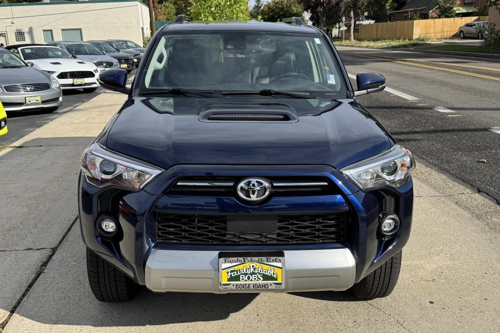 2023 Nautical Blue Metallic /Black Toyota 4Runner TRD Off Road Premium (JTERU5JR9P6) with an V6 4.0 Liter engine, Automatic 5 Speed transmission, located at 2304 W. Main St., Boise, ID, 83702, (208) 342-7777, 43.622105, -116.218658 - Remaining Factory Warranty! Highly Capable Off Road Toyota! - Photo#4