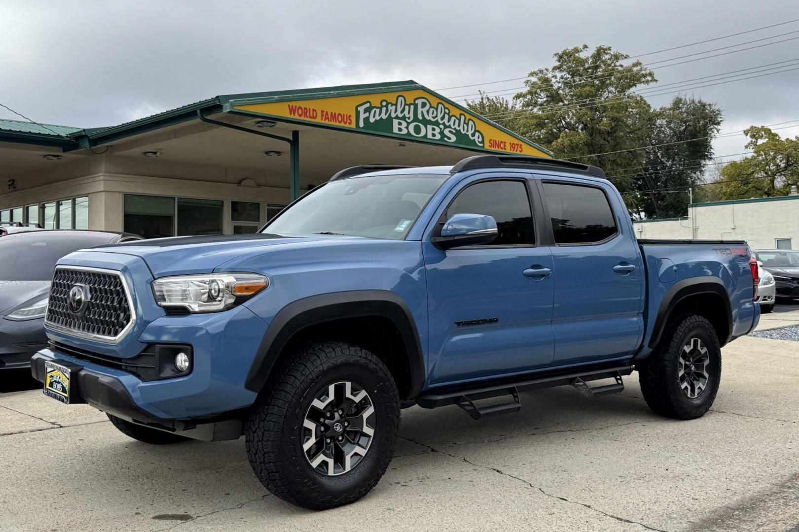 2019 Cavalry Blue /Black Toyota Tacoma TRD Off-Road (3TMCZ5AN9KM) with an V6 3.5 Liter engine, Automatic 6 Speed transmission, located at 2304 W. Main St., Boise, ID, 83702, (208) 342-7777, 43.622105, -116.218658 - New Tires! Highly Optioned TRD Off-Road! - Photo#0