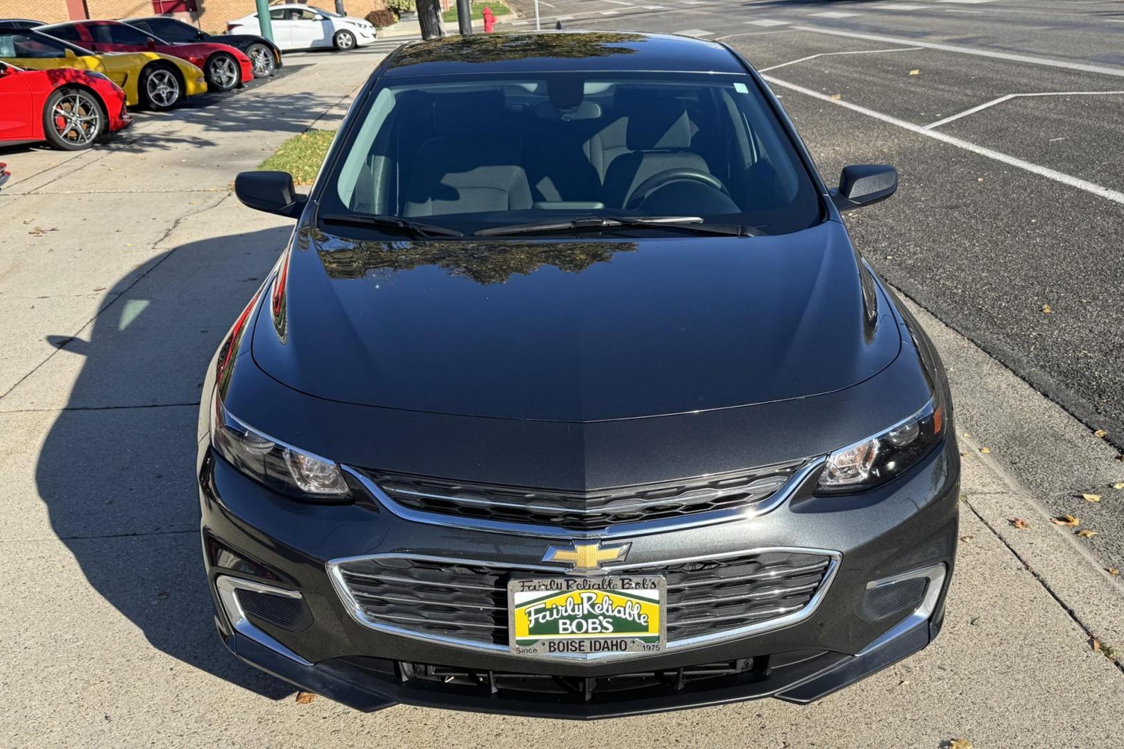 2018 Gray /Black Chevrolet Malibu LS (1G1ZC5ST8JF) with an 4 Cyl 1.5 Liter Turbo engine, Automatic 6 Speed transmission, located at 2304 W. Main St., Boise, ID, 83702, (208) 342-7777, 43.622105, -116.218658 - Great Fuel Economy! A Lot Of Leg Room Too! - Photo#3