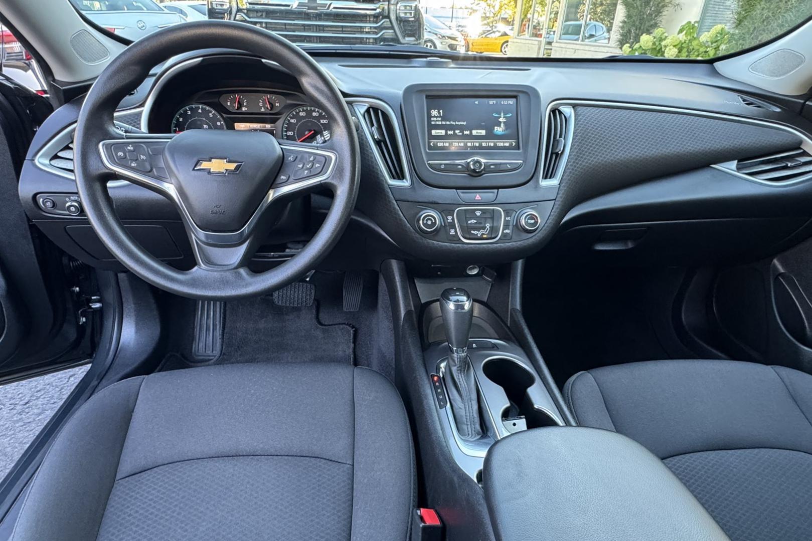 2018 Gray /Black Chevrolet Malibu LS (1G1ZC5ST8JF) with an 4 Cyl 1.5 Liter Turbo engine, Automatic 6 Speed transmission, located at 2304 W. Main St., Boise, ID, 83702, (208) 342-7777, 43.622105, -116.218658 - Great Fuel Economy! A Lot Of Leg Room Too! - Photo#10
