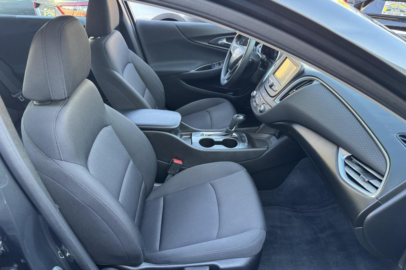 2018 Gray /Black Chevrolet Malibu LS (1G1ZC5ST8JF) with an 4 Cyl 1.5 Liter Turbo engine, Automatic 6 Speed transmission, located at 2304 W. Main St., Boise, ID, 83702, (208) 342-7777, 43.622105, -116.218658 - Great Fuel Economy! A Lot Of Leg Room Too! - Photo#18