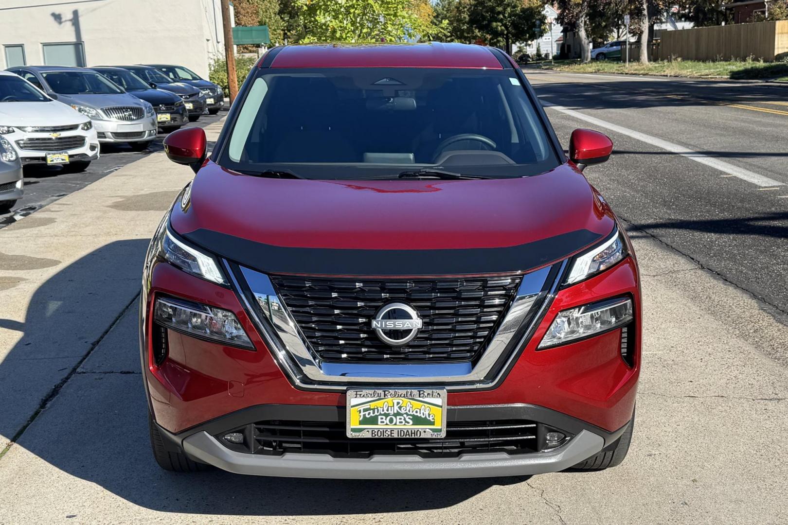 2023 Scarlet Ember /Black Nissan Rogue SV (5N1BT3BB5PC) with an 3 Cyl 1.5 Liter Turbo engine, Automatic transmission, located at 2304 W. Main St., Boise, ID, 83702, (208) 342-7777, 43.622105, -116.218658 - Great Fuel Economy & All Wheel Drive! - Photo#3