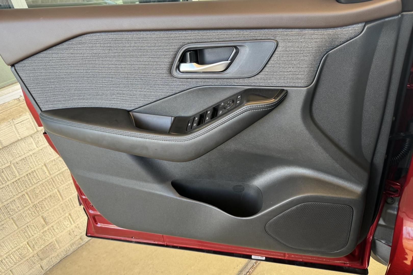 2023 Scarlet Ember /Black Nissan Rogue SV (5N1BT3BB5PC) with an 3 Cyl 1.5 Liter Turbo engine, Automatic transmission, located at 2304 W. Main St., Boise, ID, 83702, (208) 342-7777, 43.622105, -116.218658 - Great Fuel Economy & All Wheel Drive! - Photo#4