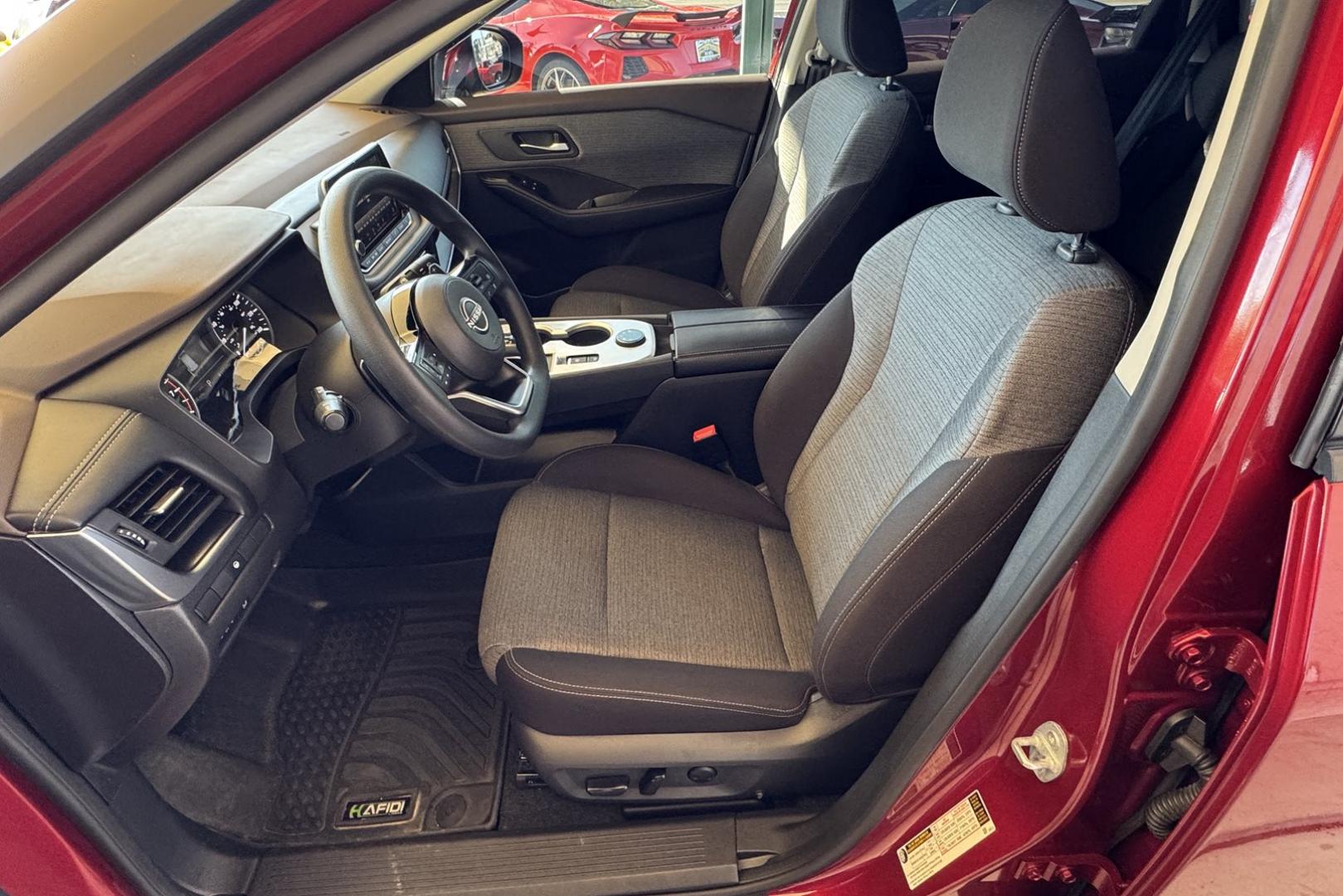 2023 Scarlet Ember /Black Nissan Rogue SV (5N1BT3BB5PC) with an 3 Cyl 1.5 Liter Turbo engine, Automatic transmission, located at 2304 W. Main St., Boise, ID, 83702, (208) 342-7777, 43.622105, -116.218658 - Great Fuel Economy & All Wheel Drive! - Photo#6