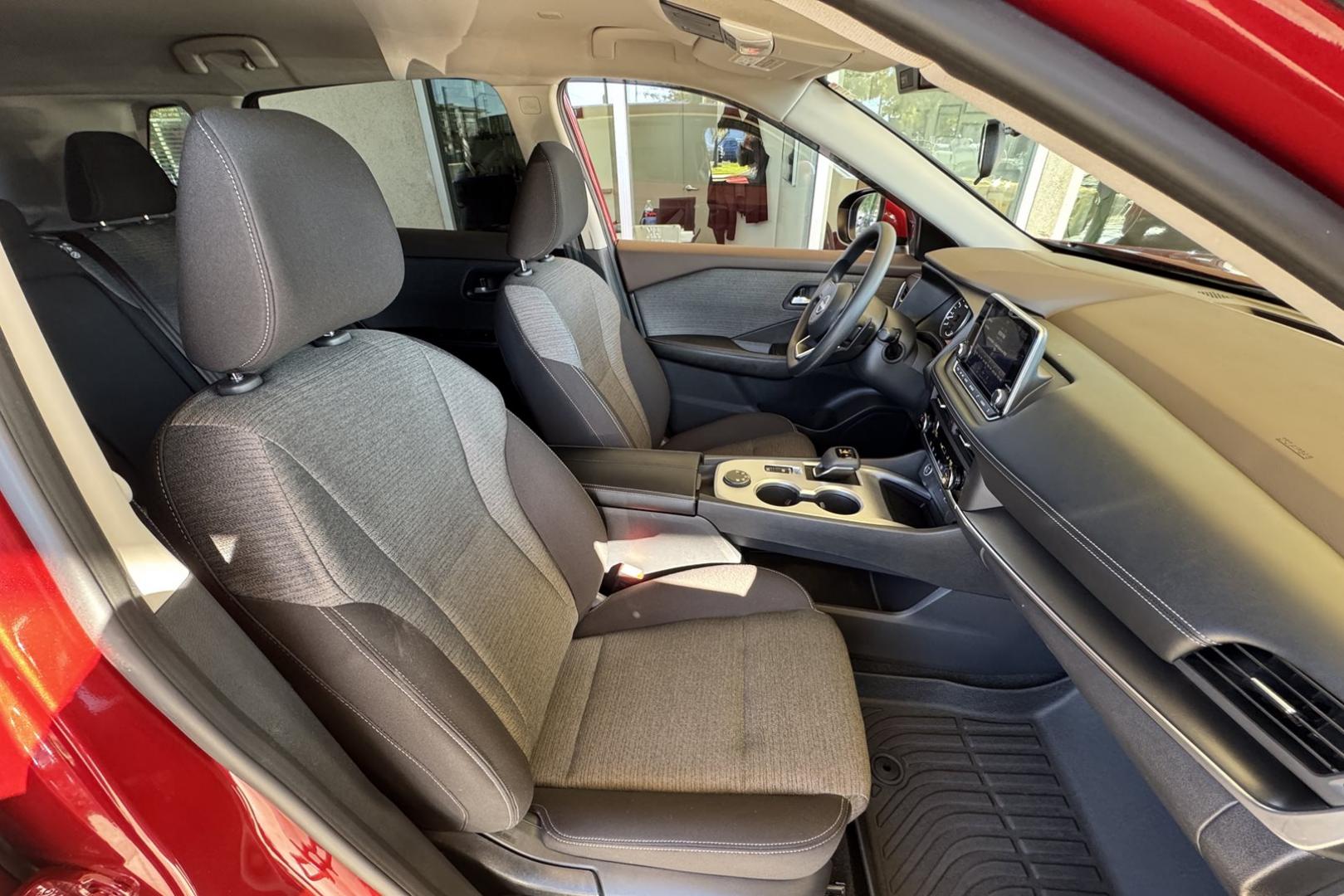 2023 Scarlet Ember /Black Nissan Rogue SV (5N1BT3BB5PC) with an 3 Cyl 1.5 Liter Turbo engine, Automatic transmission, located at 2304 W. Main St., Boise, ID, 83702, (208) 342-7777, 43.622105, -116.218658 - Great Fuel Economy & All Wheel Drive! - Photo#12