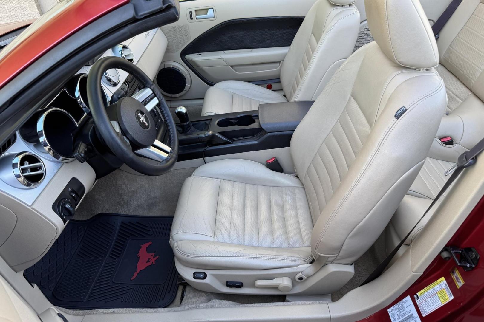 2007 Maroon /Redfire Clearcoat Ford Mustang GT Premium (1ZVHT85H375) with an V8 4.6 Liter engine, 5 Speed transmission, located at 2304 W. Main St., Boise, ID, 83702, (208) 342-7777, 43.622105, -116.218658 - Low Mileage Mustang GT Premium Convertible! Must See! - Photo#5