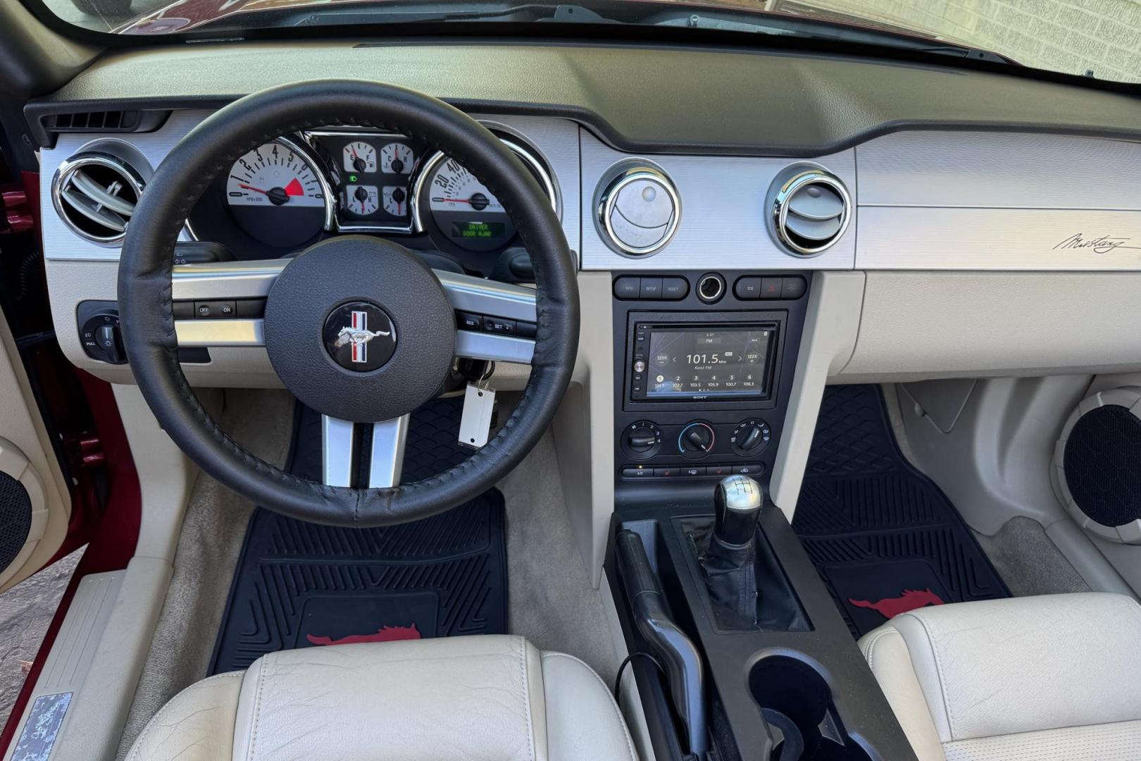 2007 Maroon /Redfire Clearcoat Ford Mustang GT Premium (1ZVHT85H375) with an V8 4.6 Liter engine, 5 Speed transmission, located at 2304 W. Main St., Boise, ID, 83702, (208) 342-7777, 43.622105, -116.218658 - Low Mileage Mustang GT Premium Convertible! Must See! - Photo#6
